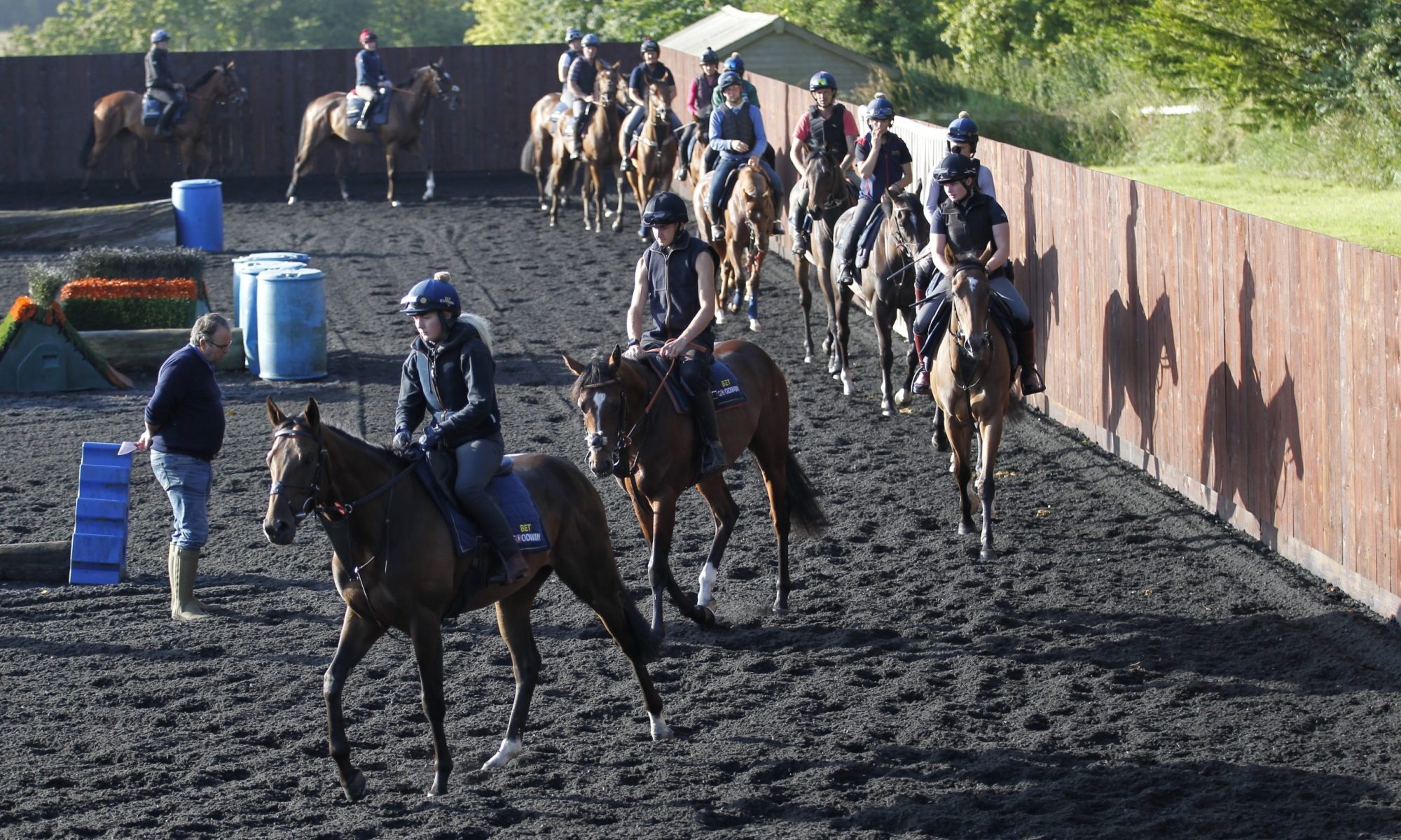 Alan King Stable Visit. 26/7/2024 Pic Steve Davies