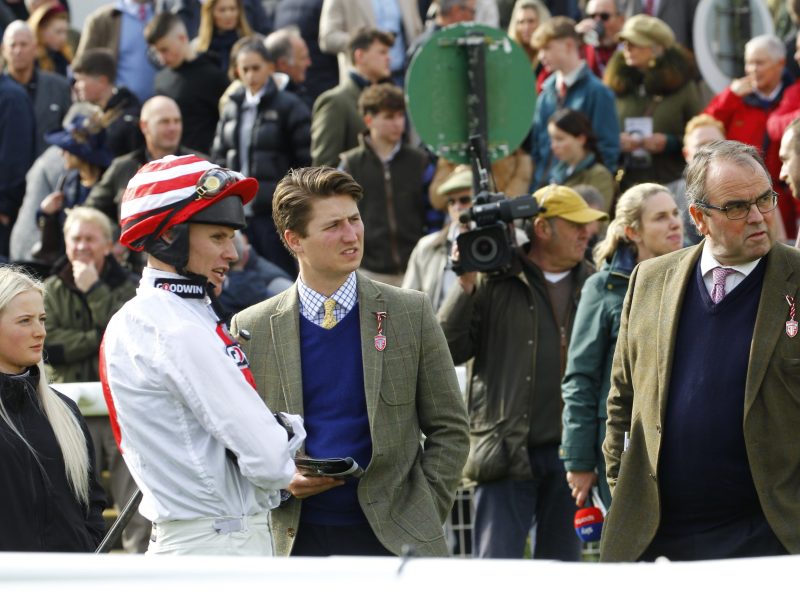 Team King before Rakki's race at Chepstow. 12/10/2024 Pic Steve Davies/Racingmediapics.co.uk